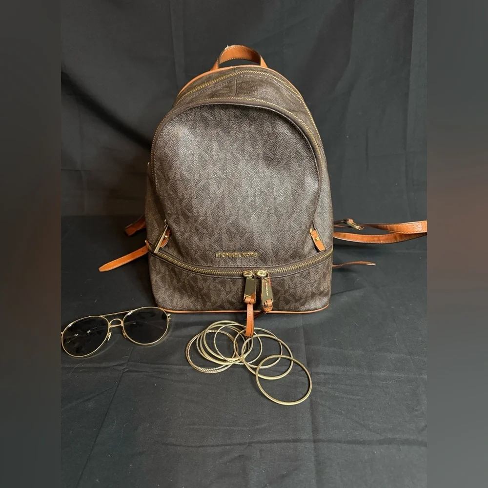 Michael Kors Brown Backpack - Picture 2 of 8